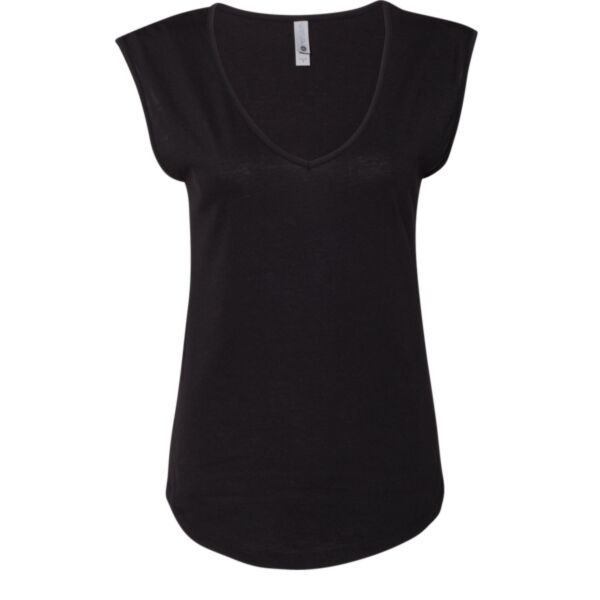 Women's Festival Sleeveless Deep V-Neck T-Shirt Thumbnail